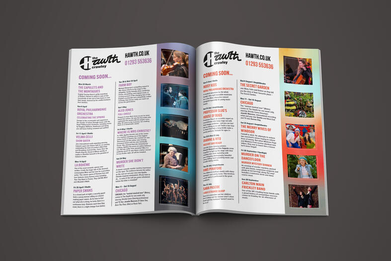 magazine season listing page adverts